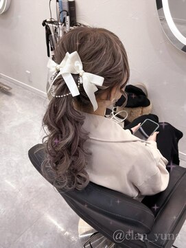ヘアセット クラン ソア 心斎橋店(hair set Clan soar) ポニーテール【クランソア】心斎橋ヘアメ/ヘアセット