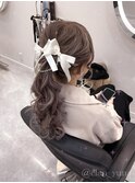 ポニーテール【クランソア】心斎橋ヘアメ/ヘアセット