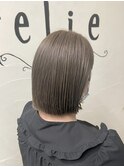 【カラー】切りっぱなしボブ×グレージュカラー 担当木曽