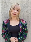 抜け感ブロンド