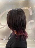 【園田/インナーカラー】ウルフカット