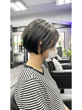 アンビシャス 昭島 ショートボブ×ダークグレージュ
