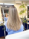 ロングナチュラルバレイヤージュ