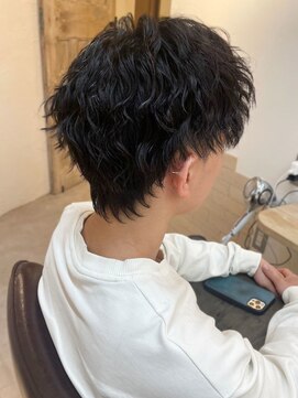 ザ マイル(The mile) アッシュブラック×ウルフツイストスパイラルパーマ