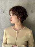 ハンサムショート×パーマ