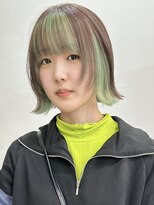 サクラ オモテサンドウ(SAKURA)&nbsp;ぱっつん前髪×フェイスフレーミング×ミディアムレイヤー表参道