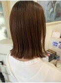 切りっぱなしボブヘアー