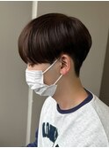 マッシュナチュラルカラーマッシュメンズヘアカラーツーブロック