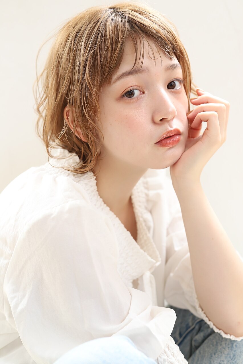 【平日限定メニュー】デザインカット+オーガニックカラー(全体)+TR ￥4950