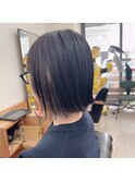 切りっぱなしボブ