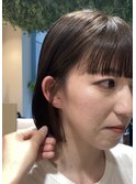 面長さんも大丈夫◯切りっぱなしボブ