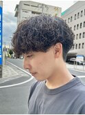 波巻きパーマシャドウパーマメンズパーマスパイラルパーマカット
