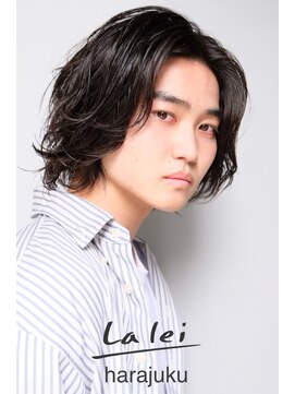ラレイ ハラジュク(Lalei harajuku) 原宿ニュアンスパーマ毛流れパーマフェザーパーマメンズパーマ