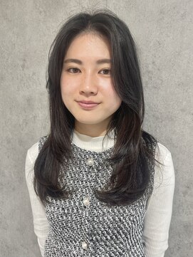 エアー 青山(AIR) レイヤーカット髪質改善カラートリートメント顔まわり2wayバング