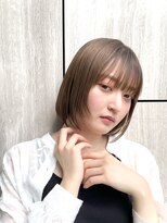 オーガニックマインド 坂戸 鶴ヶ島(organic+mind)&nbsp;冬の大人可愛い◎小顔ブラウンボブ×透明感カラー