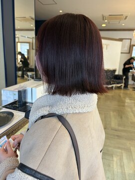 コワファースト 大分(COIFF1RST) 髪質改善/切りっぱなし/レッド