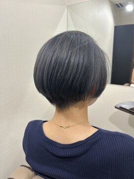 ベルポ(Bellpo) ダブルカラーのシルバーグレー