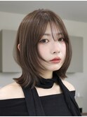顔周りレイヤーのくびれウルフ