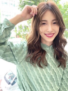 ジーナ 勝どき(Zina) 【Zina】 かきあげ/Aラインボブ/マロンベージュ/20代 30代 40代