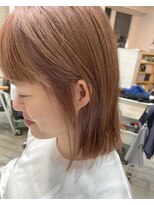 ヘアーアンドメイク ニッキ(hair&make nikki) ブリーチonピンクベージュ