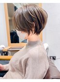 絶壁解消×くびれ×30代40代50代×ハイライト大人ショートボブ永