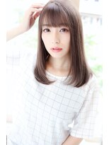 ナトゥーラ 本山店(Natura) 大人可愛い20代30代40代ナチュラル内巻き透け感セミロング