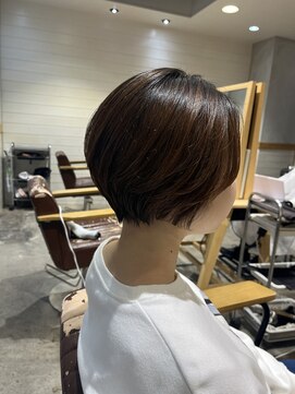 アーサス ヘアー デザイン 鎌ヶ谷駅前店(Ursus hair Design by HEADLIGHT) 短すぎないショートボブ『川口真緒』Instagram→@mao.kawa