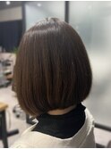 ナチュラルボブ×アッシュブラウン