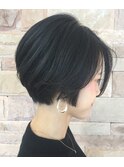 ハンサムボブ［今泉］［ショート］［ボブ］［白髪］［カット］