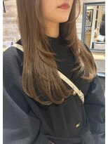 ラボヌールヘアー 札幌店(La Bonheur hair etoile) 【熊澤】顔まわりレイヤー/ブリーチなし◯イルミナミルクティー