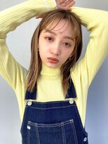 ローウェ 二子玉川(Louwe)&nbsp;ボブ/大人かわいい/フェザーバング/透け感グレージュ