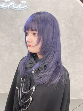 ジェミニ 大津 瀬田店(Gemini) 着物ヘアダークアッシュミディアムレイヤーカット大津瀬田