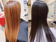【縮毛矯正】ダメージ毛、エイジング毛までサラサラストレートに☆癖毛のお悩みから永遠に開放されます