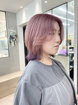 ロンドシエル 横浜(Lond ciel) 裾カラー/エンドカラー/ピンク