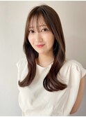 ウェットヘアレイヤーカット×ダブルカラー×新潟万代