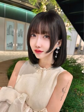 クム(kumu) 【kumu】ぱっつんボブ/姫カット/栄/名古屋/髪質改善