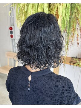 アクセヘアー 町田(acce hair) 脱縮毛矯正を目指すウェーブボブ