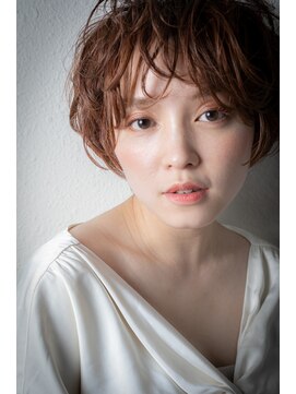 カバーヘア イヴ 戸頭店(COVER HAIR EVE) 透明感カラー立体感抜け感ショートマッシュパーマv戸頭20代30代