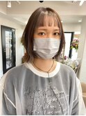 ミルクティーベージュダブルカラーケアブリーチインナーカラー