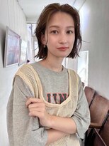 イメチェン前髪小顔ボブ_銀座