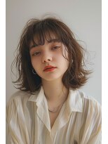 ラナ 新宿(lana)&nbsp;ミディアムレイヤー/顔まわり/レイヤーカット【lana hair 新宿】