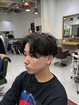 シャペウ駒込 センターパート×フェザーパーマ