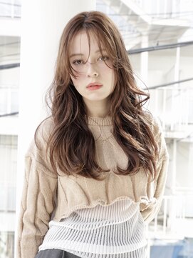 エムスラッシュ たまプラーザ(M.SLASH) 2wayバング/透け感/韓国風巻き/レイヤーロング/たまプラーザ