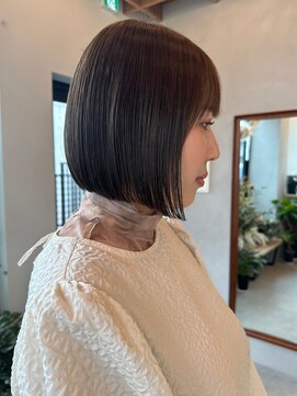 ロンド ボーイ 表参道(Lond BOY) イメチェン外ハネボブ美髪ワイドバングレイヤー髪質改善縮毛矯正