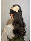 袴ハーフアップ☆