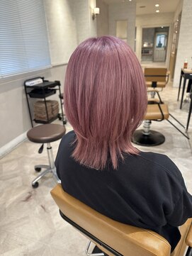 ラボヌールヘアー オリビエ 北千住店(La Bonheur hair Olivier) ウルフ_ピンク【OZAWA】