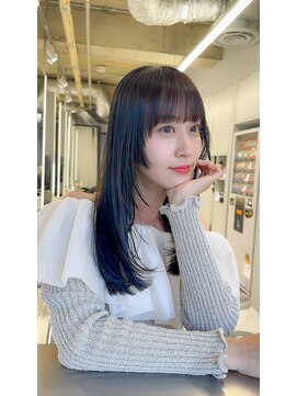 ヴァイス 新宿店(VAICE) グレージュカラー/黒髪/姫カット/前髪カット/レイヤーカット