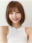 韓国レイヤー顔周りカット透明感カラー髪質改善艶髪シースルー