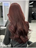 《Renna》ブリーチなしダブルカラー☆今どきオシャレな赤髪