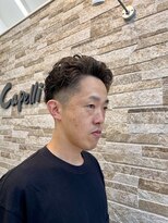 カペリ デ アーテ(Capelli di arte)&nbsp;メンズパーマ/スペインパーマ/爽やかメンズショート/２ブロック